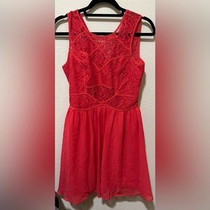 BCBGeneration Size 6 Dress Coral Red Color (dark salmon)